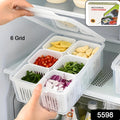 Fridge Storage Boxes Freezer Storage Containers, Container for Kitchen Storage Set, Storage in Kitchen, Vegetable Storage, Draining Crisper Refrigerator Food Box (1 Pc) your brand
