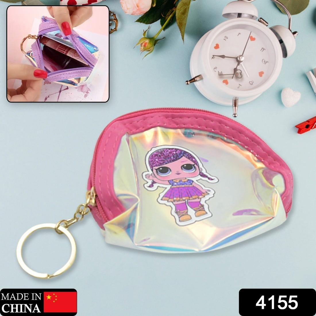 Cute cartoon handbag for baby girls.