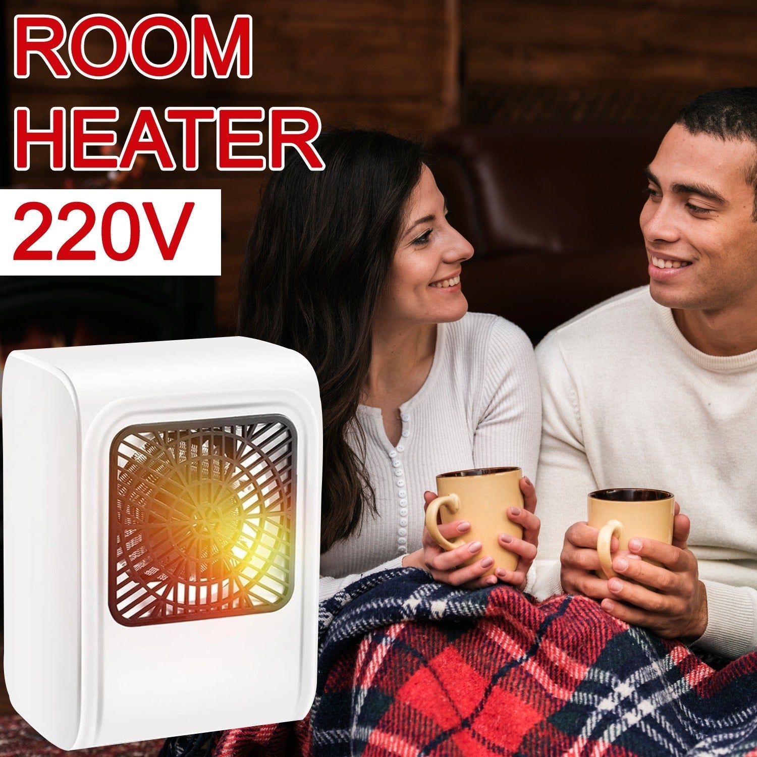 Room Heater 220V Brown Box Heater For Office & Bedroom Use Heater your brand