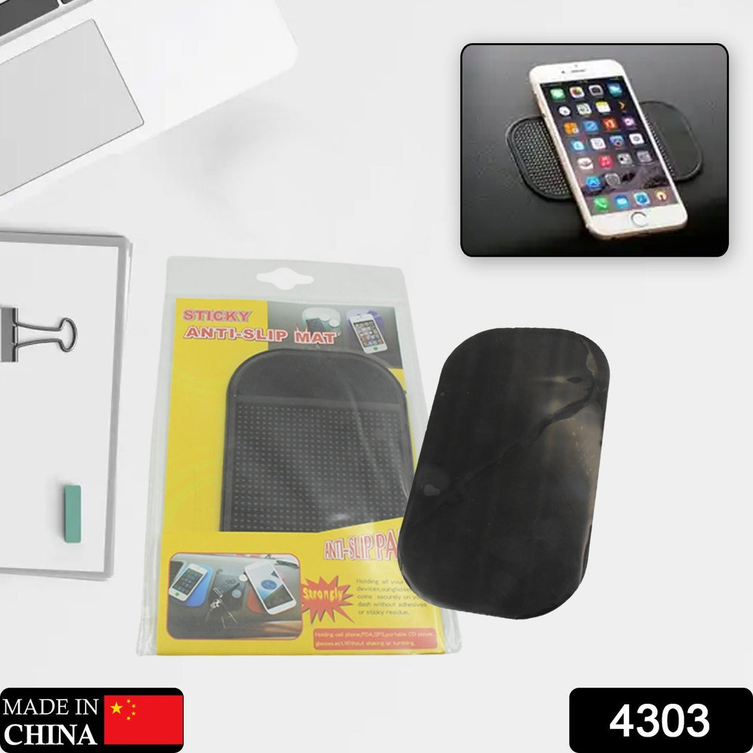 Non-slip dashboard mat for car accessories
