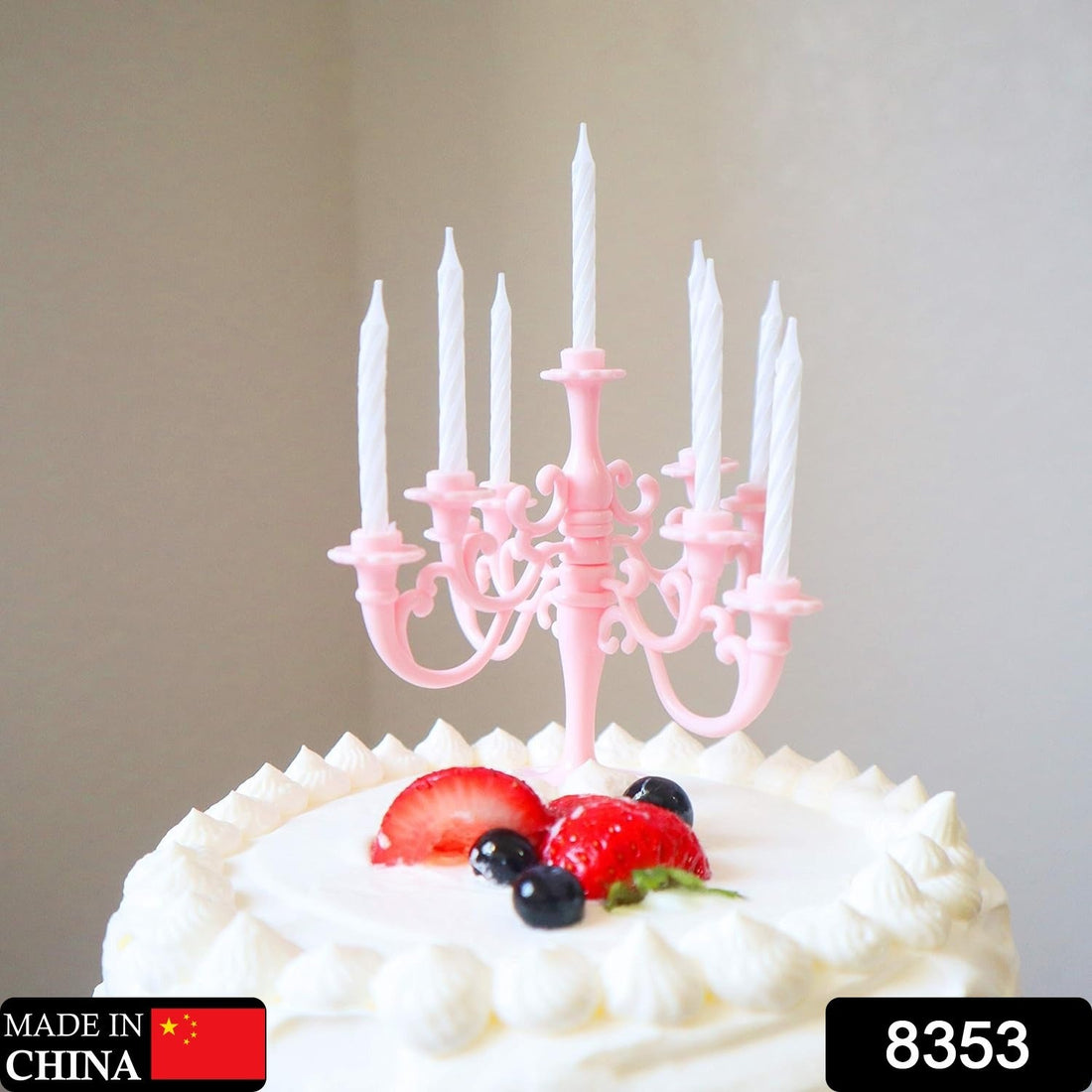 Elegant birthday candles in a luxurious set for parties