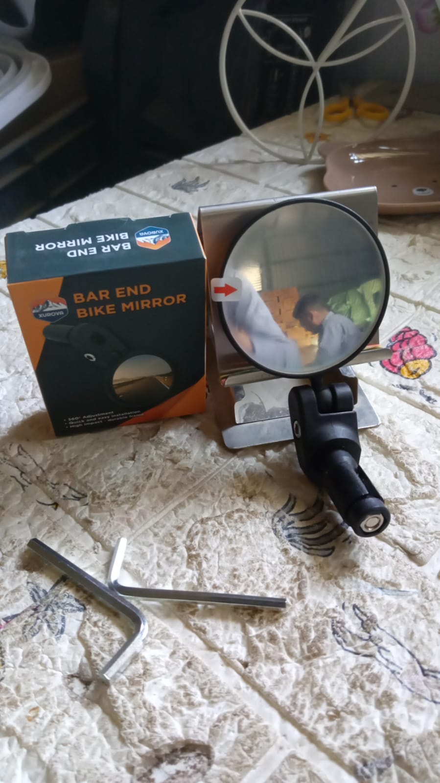 Bar End Bike Mirror, Safe Rearview Mirror 360° Rotatable & Foldable Safety Bicycle Rear View Mirror, Mirror Durable Bike Mirror (1 Pc) - Shopmania Wholesale