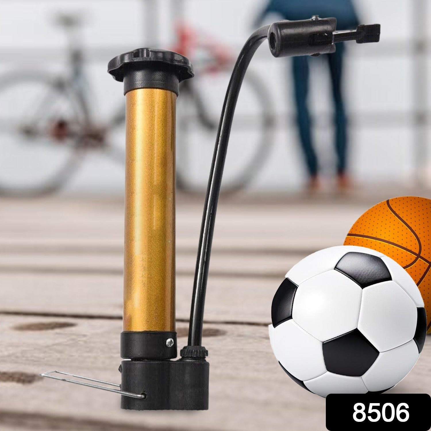 Hand Air Ball Pump, Metal Portable High Pressure Air Pump Mini Basketball Inflator for Balls, Basketball, Soccer, Volleyball, Football, Inflatable and More your brand