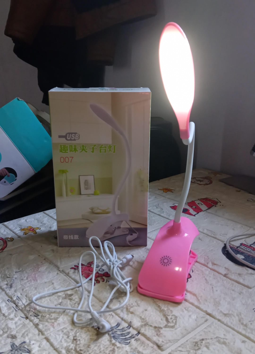 Desk Lamp Adjustable Gooseneck USB Rechargeable 3 modes of Lighting, Reading Lamp for Dorm White, Study Desk lamp Suitable for Girls College Bedroom Reading your brand