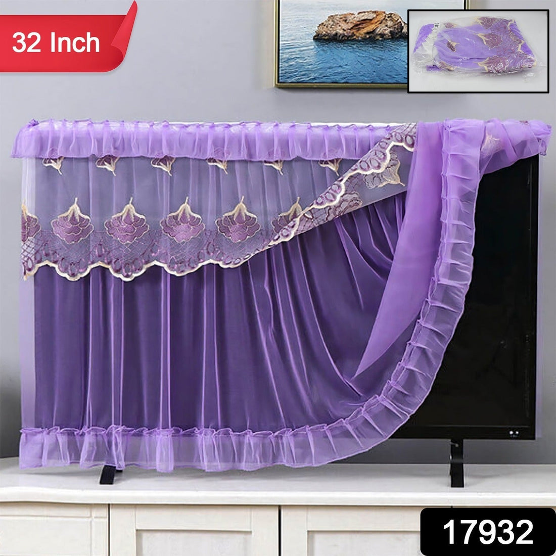 Dustproof Cover for Indoor, TV Screen Protector Cloth Cover (32 Inch) - Shopmania Wholesale