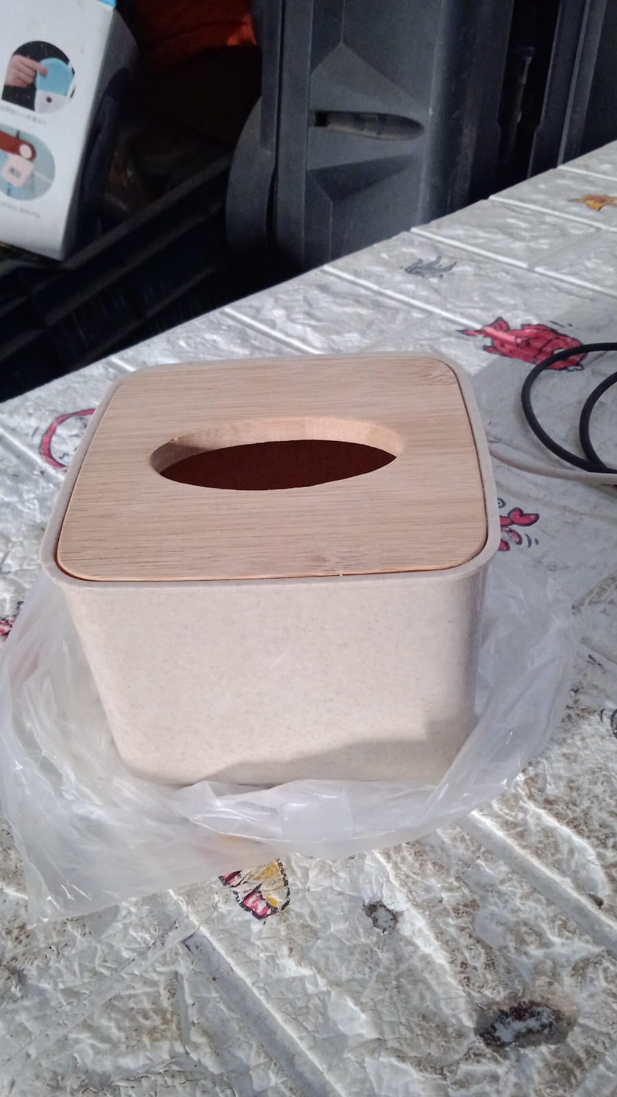 Tissue Box Desktop Stand Bamboo Tissue Cover Box Rectangular Paper Towel Holder Removable Tissue Dispenser for Bathroom Vanity Countertop Bedroom Car Holder Paper Towels Dispenser (1 Pc ) - Shopmania Wholesale