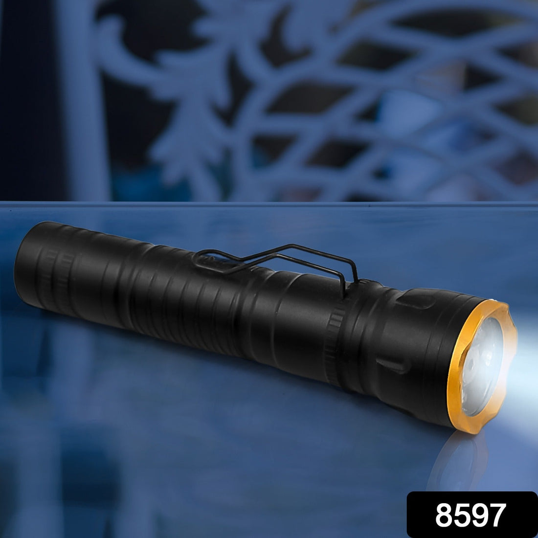 2in1 5 LED With 1 Laser Light Portable Mini Torch / Flashlight LED Powerful High Lumens Pen Light with Clip, Portable Pocket Compact Torch for Emergency A Battery operated (1 Pc / Battery not included) - Shopmania Wholesale