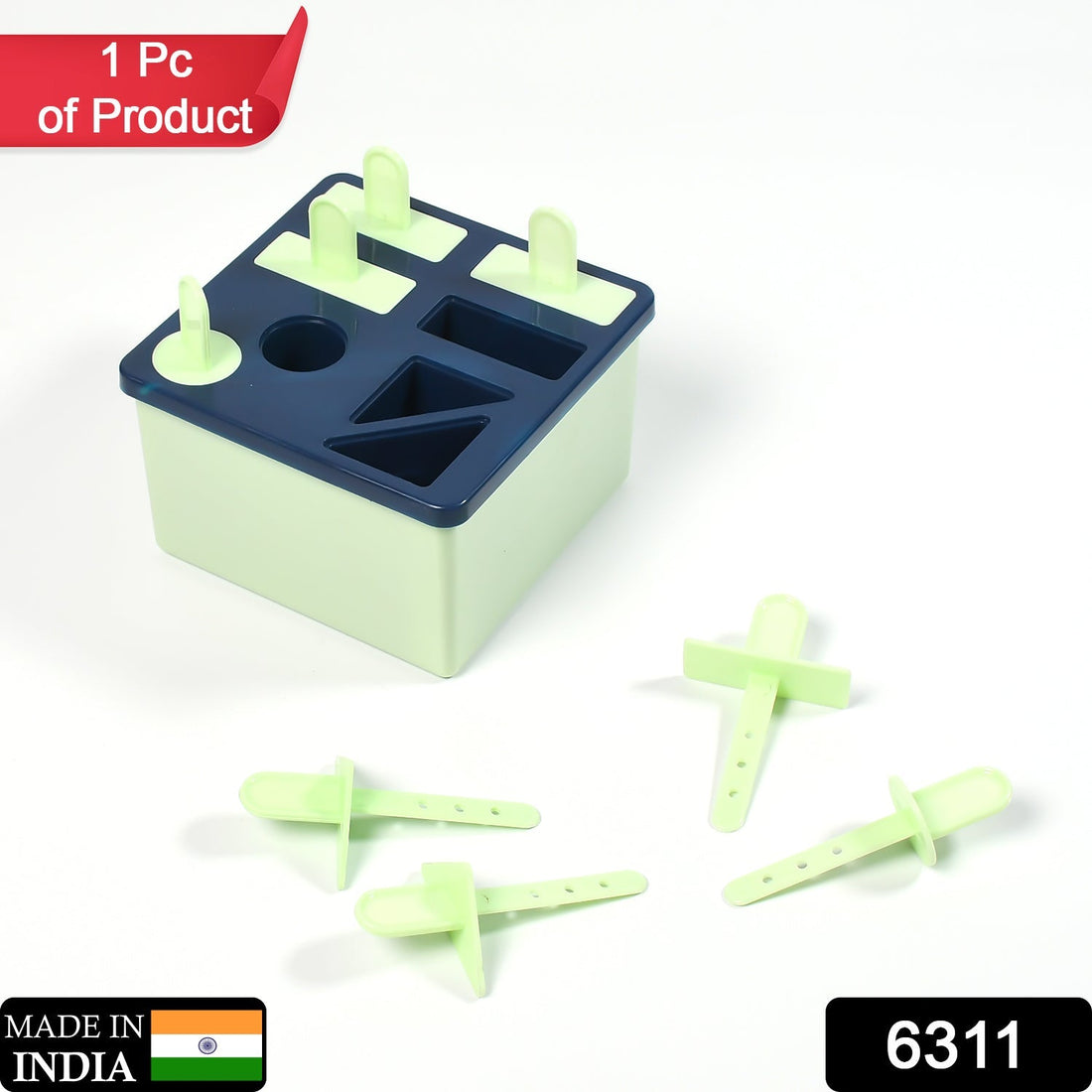 Reusable kulfi mold with 8 compartments