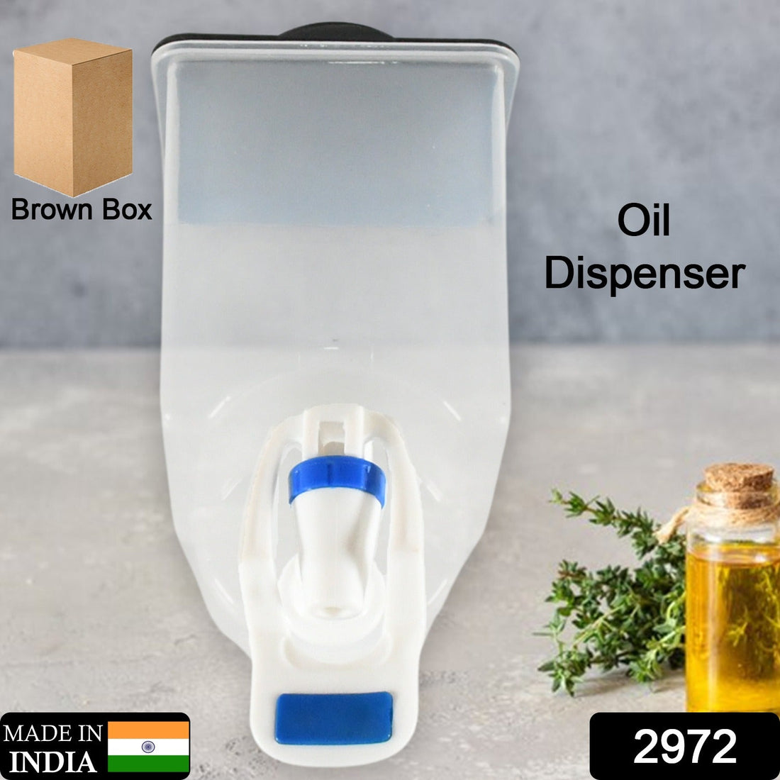 Wall mounted oil dispenser