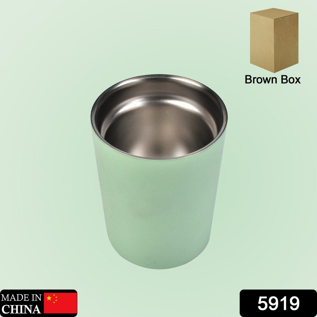 Stainless steel water cup for home or office