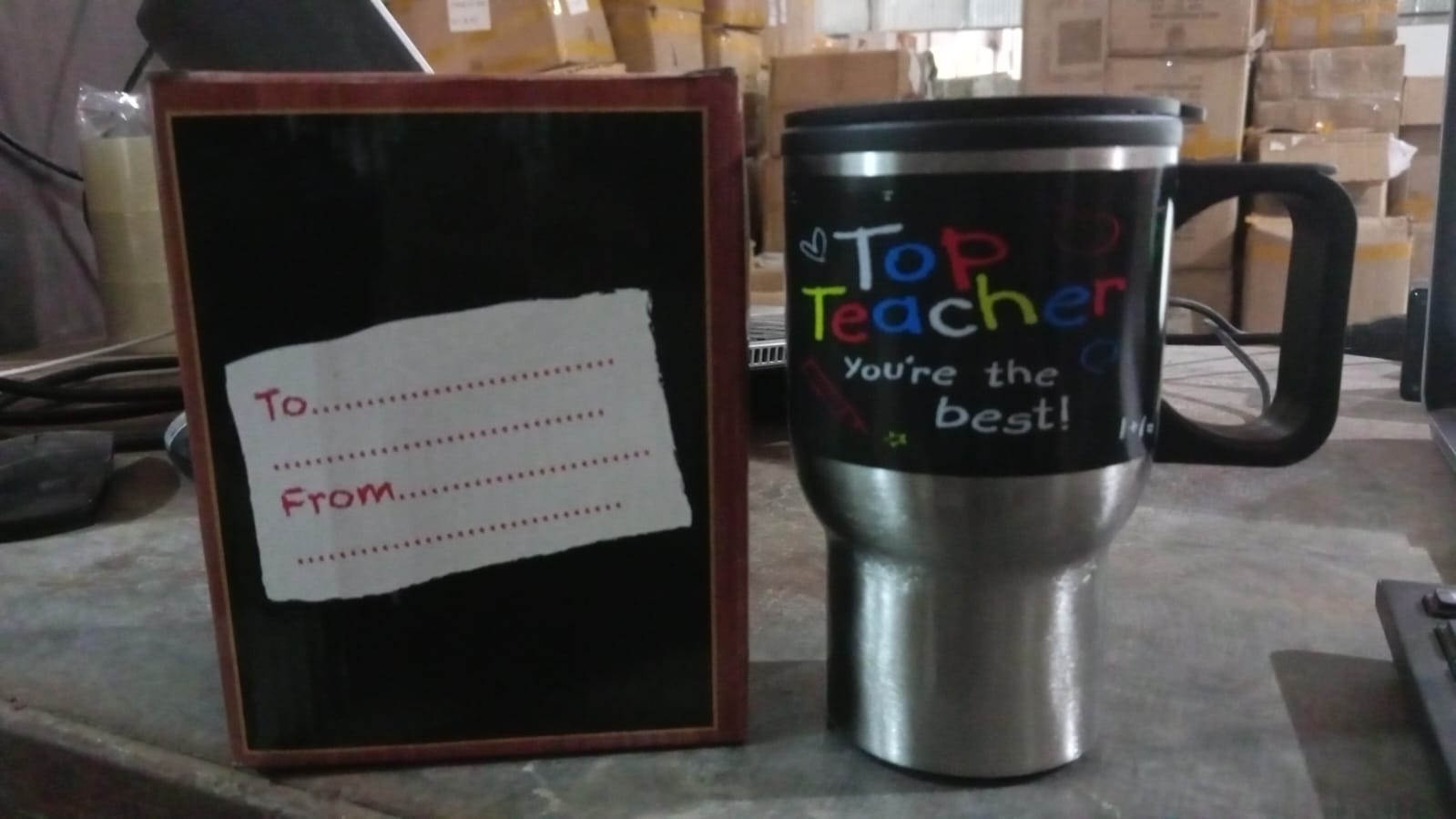 Stainless Steel Vacuum Glass Insulated Glass Coffee Cups Double Walled Travel Mug, Car Coffee Mug (With Lid & Handle) - Shopmania Wholesale