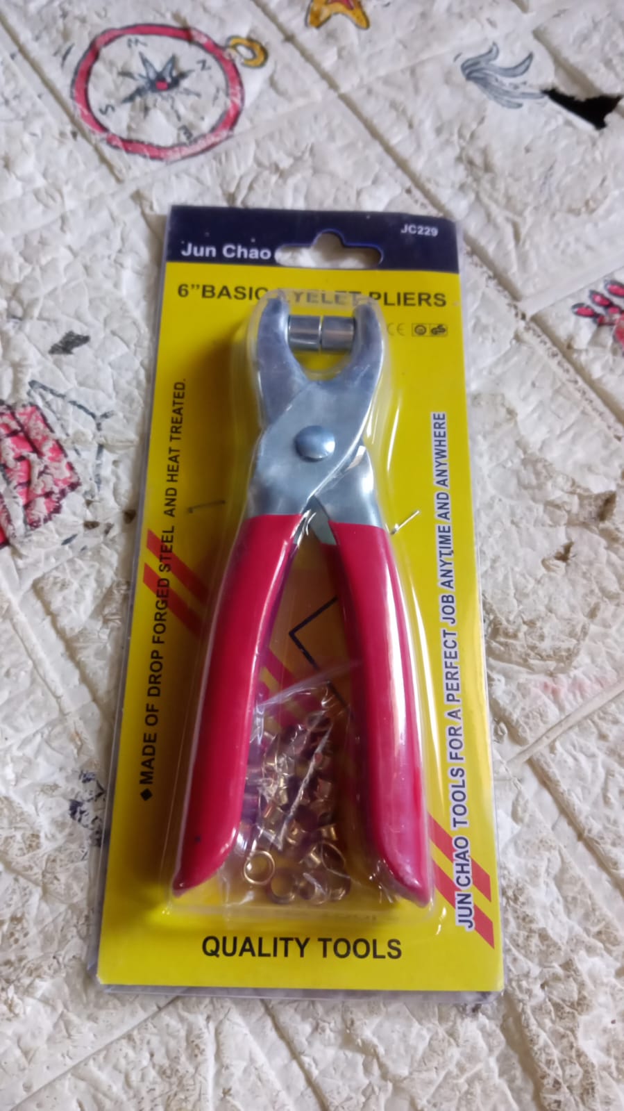 Grommet Setting Tool with 25 PCS Gold Eyelets Grommets Steel Hole Punch Setter Kit for Leather, Canvas, All Fabrics Men and Women Clothes, Shoes, Belts, Crafts - Shopmania Wholesale