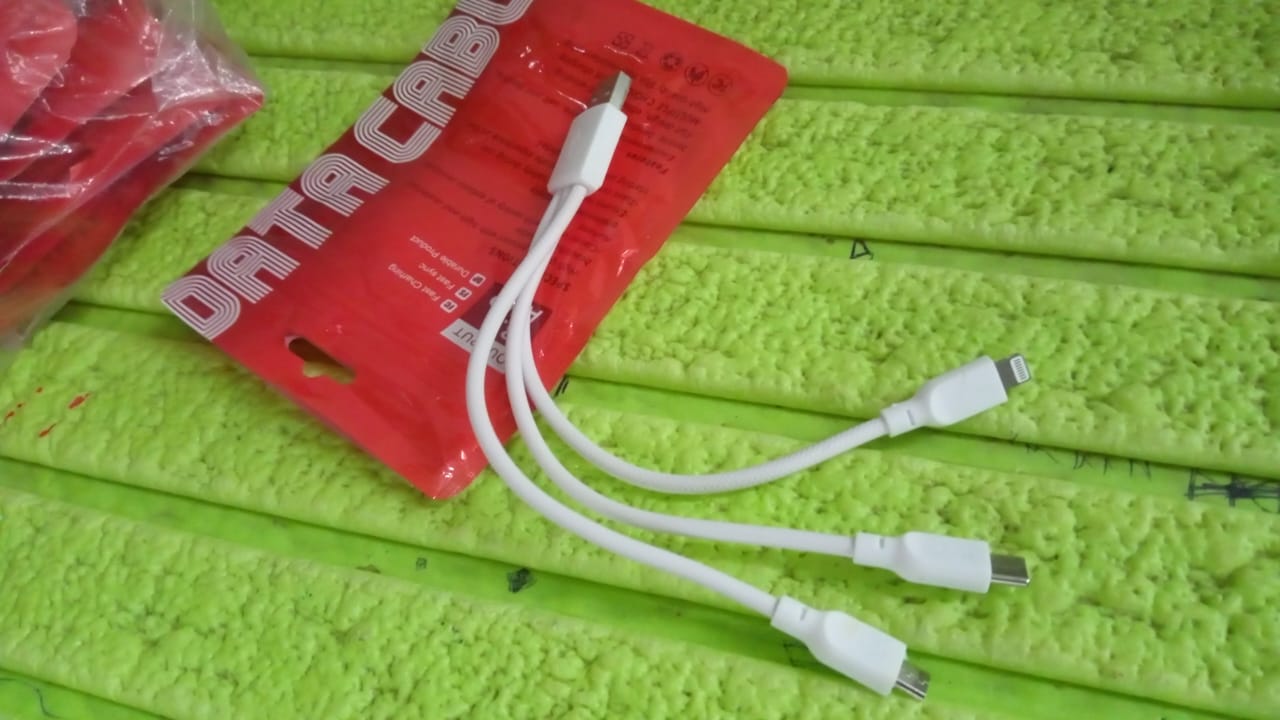 3 In 1 Charging Cable Fast Charging Cord USB Cable 3.5 Amp (1 Pc) - Shopmania Wholesale