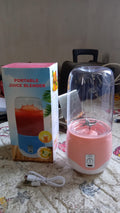 Portable Electric USB Juice Maker 6 blade Blender Grinder Mixer Personal Size, USB Rechargeable Mini Juicer for Smoothies and Shakes with Juicer Cup - 400ml - Shopmania Wholesale