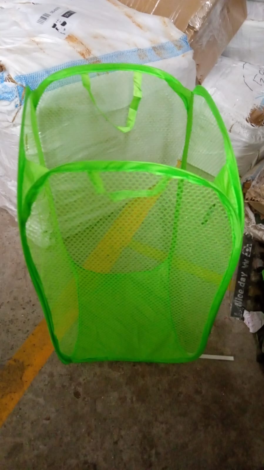 Foldable Collapsible Mesh Laundry Bag Pack Of 1 (Mix Color) - Shopmania Wholesale