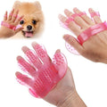 Rubber Pet Cleaning Massaging Grooming Glove Brush your brand