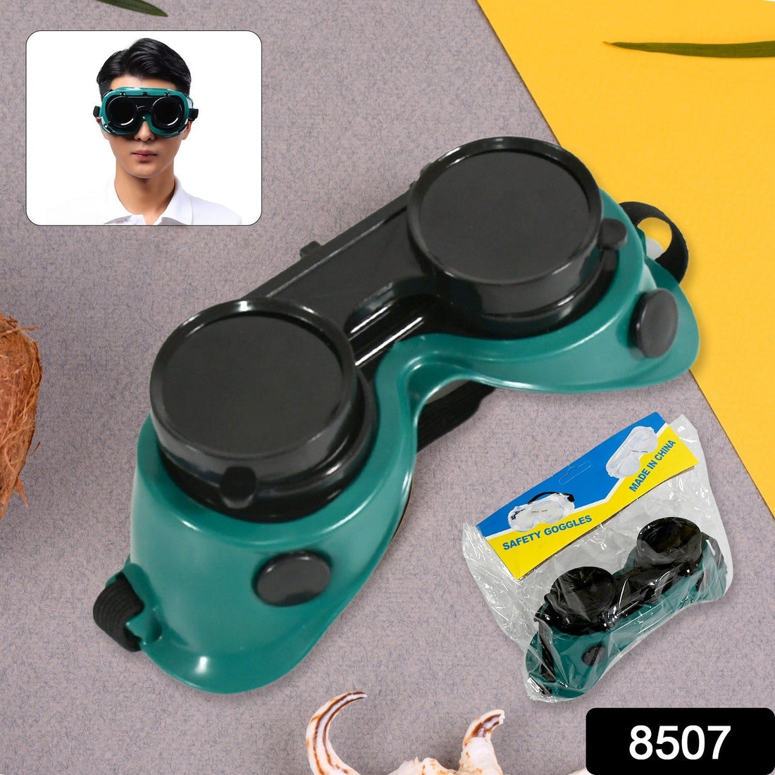 Safety Welding Goggles Anti Radiation Goggles Welder Work Protective Goggles Labour Working Safety Protective Eyewear (MOQ :- 10 Pcs) your brand