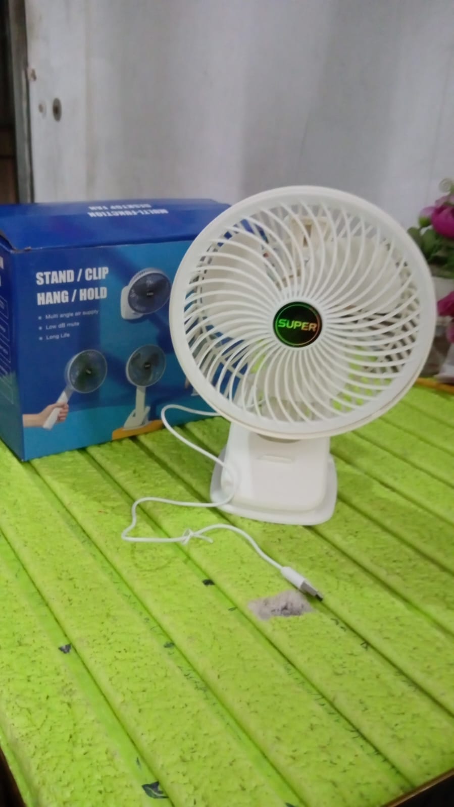 Multifunctional USB Desk Fan Clipped Fan (1 Pc / With Color Box) your brand