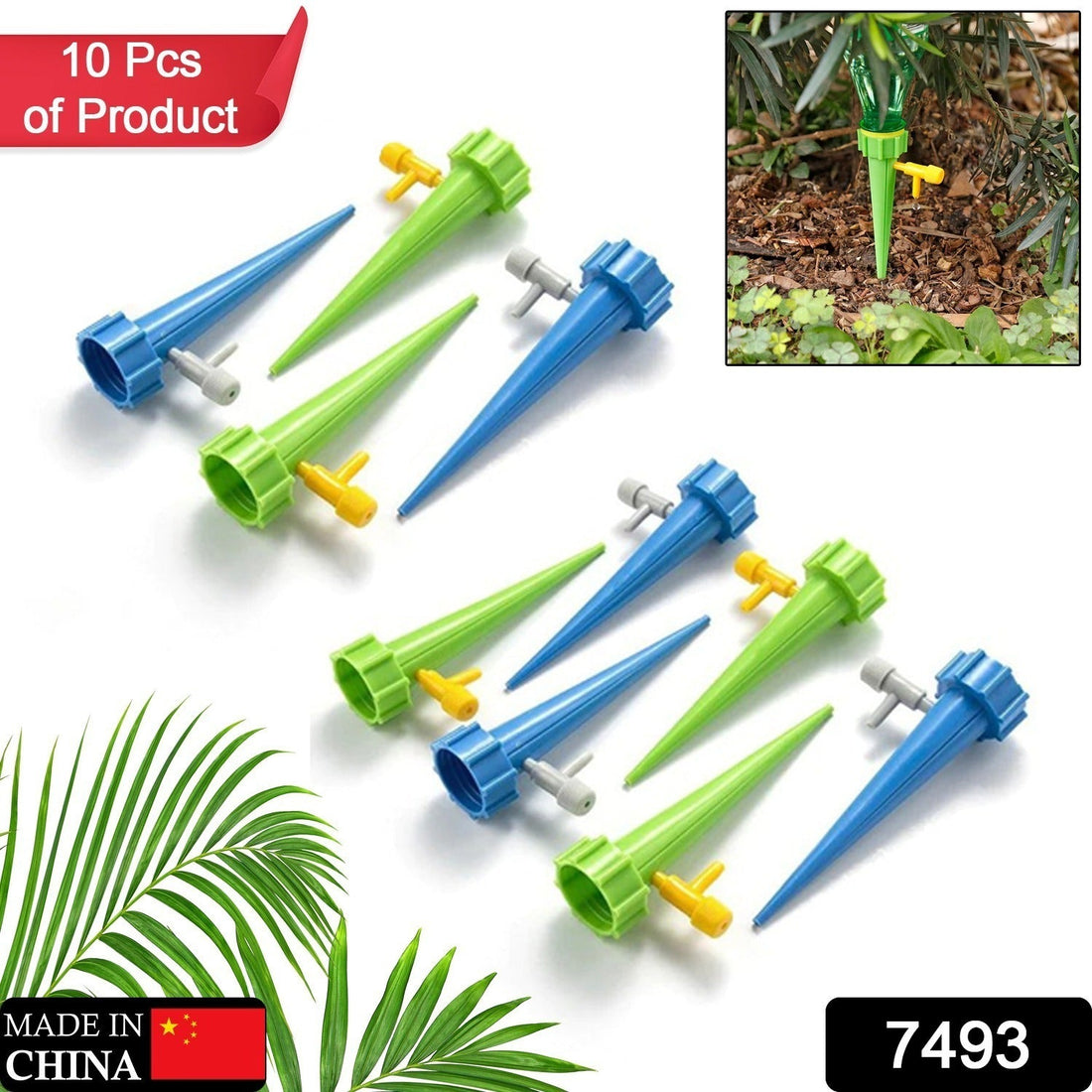 Plant Watering Spikes self Watering Spikes Water dripper for Plants, Adjustable Plant Watering Devices with Slow Release Control Valve Switch - Shopmania Wholesale