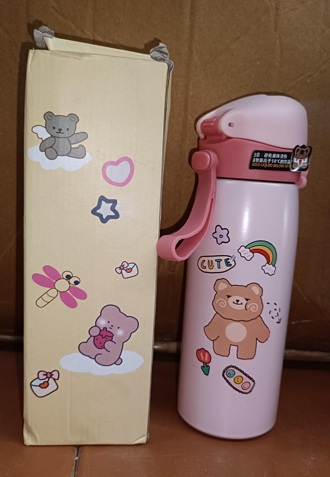 Smart Vacuum Insulated Water Bottle with LED Temperature Display (450 ML Approx / Mix Color & Design) - Shopmania Wholesale