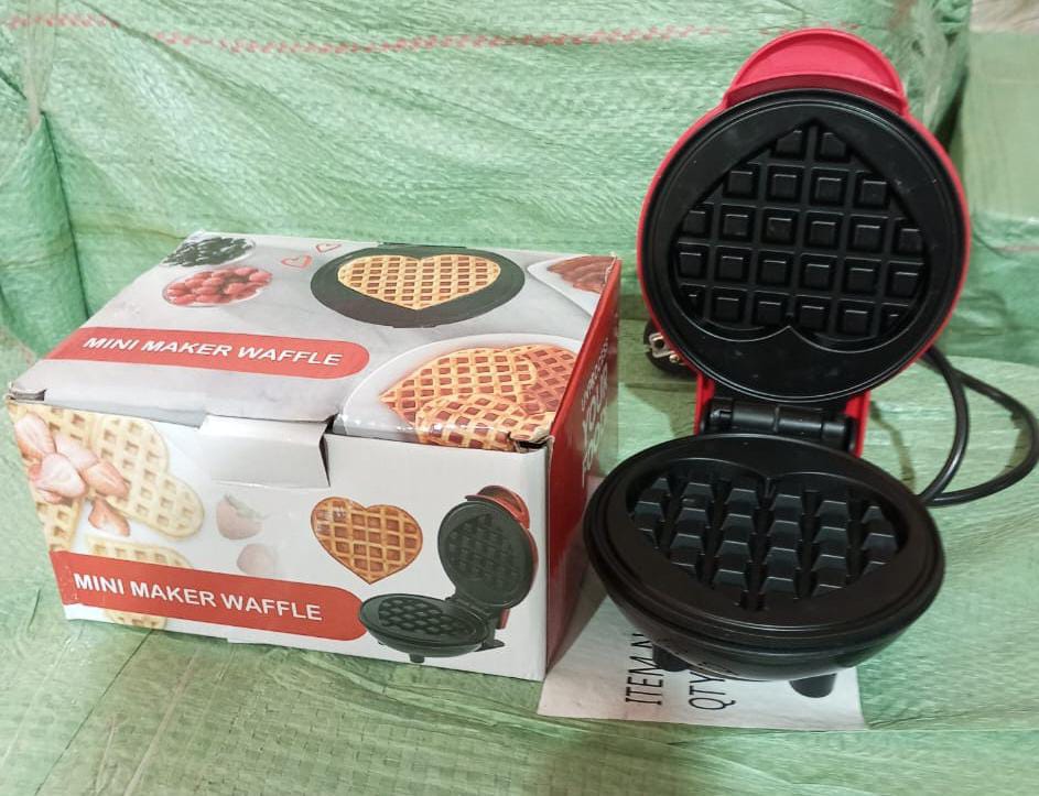 Mini Waffle Maker Machine Waffle Iron Home Appliances Kitchen Gift Easy To Clean, On-Stick Surfaces, Perfect Breakfast, Dessert, Sandwich, Pan Cakes, Paninis / Other Snacks Machine - Shopmania Wholesale
