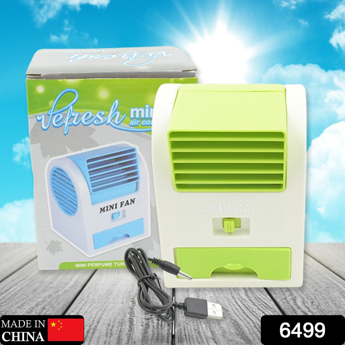 Portable Air Cooler-Rechargeable Personal with Duration Desk Cooling Fan USB/Battery Powered Desk PC Laptop Air Conditioner Cooler for Home, Bedroom, Travel, and Office - Shopmania Wholesale
