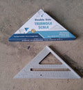 Double Side Scale Triangle Measurement Hand Tool, 45 Degree Triangle Ruler, Home for Industry, Aluminum Alloy Rafter Square 7-Inch Length your brand