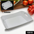 Foldable Serving Tray Plastic Serving Tray With Handle Serving Tray For Food, Kitchen, Outdoors, Restaurants (1 Pc) - Shopmania Wholesale