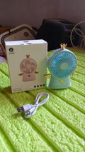 Cute Electric Mini Handheld Fan, Portable USB Rechargeable Mini Fan for Home, Office, Travel and Outdoor Use (1 Pc) your brand