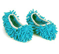 Multi-function cleaning slippers with washable mop pads.