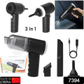 3 in 1 Car Mini Vacuum Cleaner with Blower Wireless Portable Rechargeable Handheld High Power Suction Vacuum Cleaning Machine for Home Car Computer Keyboard Cordless Air Blowing Dusting - Shopmania Wholesale