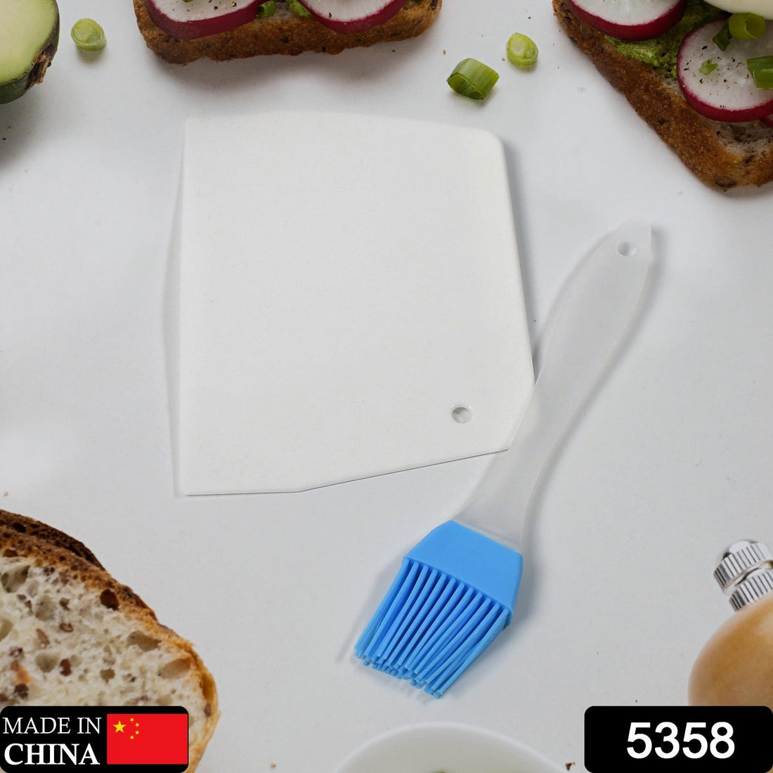 Silicone spatula brush