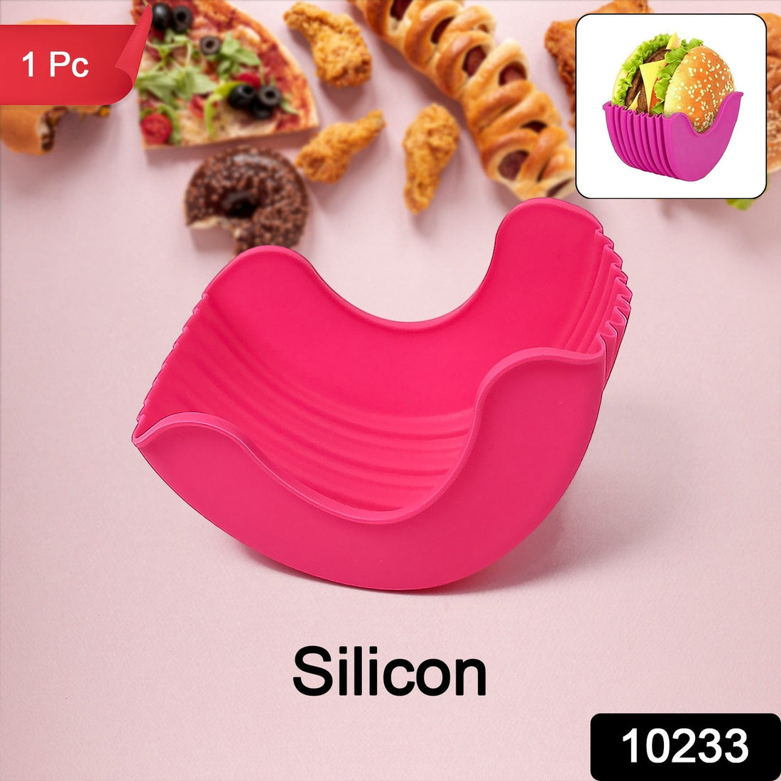 Silicone Burger Holder Snack 