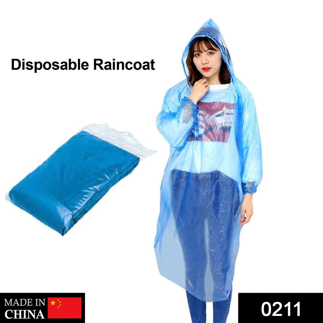 Disposable raincoat, easy to carry, ideal for emergencies