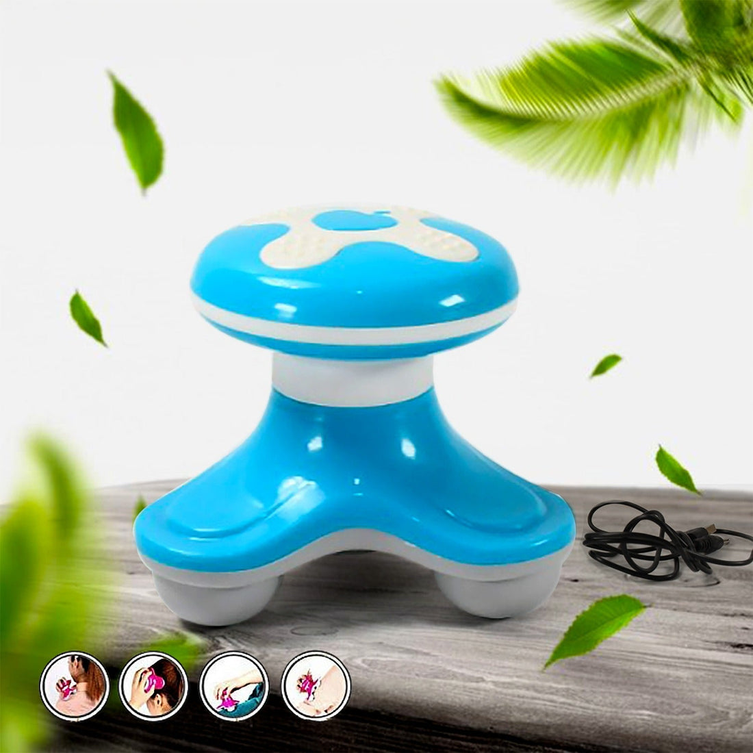 Multifunctional Mini Massager, Triangle Electric USB Massager, Automatic Switch, Relieve Fatigue, As a Gift (1 Pc / Battery Not Included) your brand