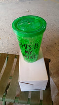 Reusable Tea Coffee Tumbler with Lid Double Wall (1 Pc / Mix Colour / Without Straw) - Shopmania Wholesale