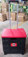 Foldable Shopping Grocery Trolley / Cart Travel Portable Food Basket (1 Pc) - Shopmania Wholesale
