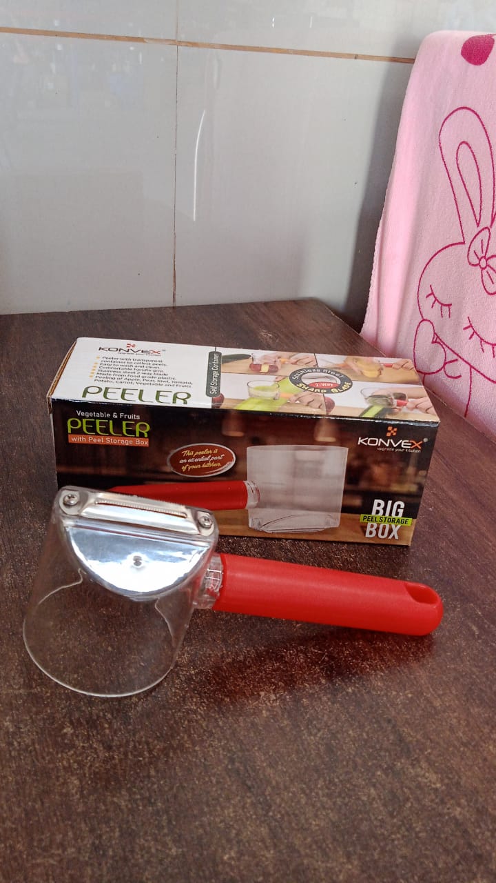 Home Kitchen Cooking Tools Peeler With Container Stainless Steel Carrot Cucumber Apple Super Fruit Vegetable Peeler your brand