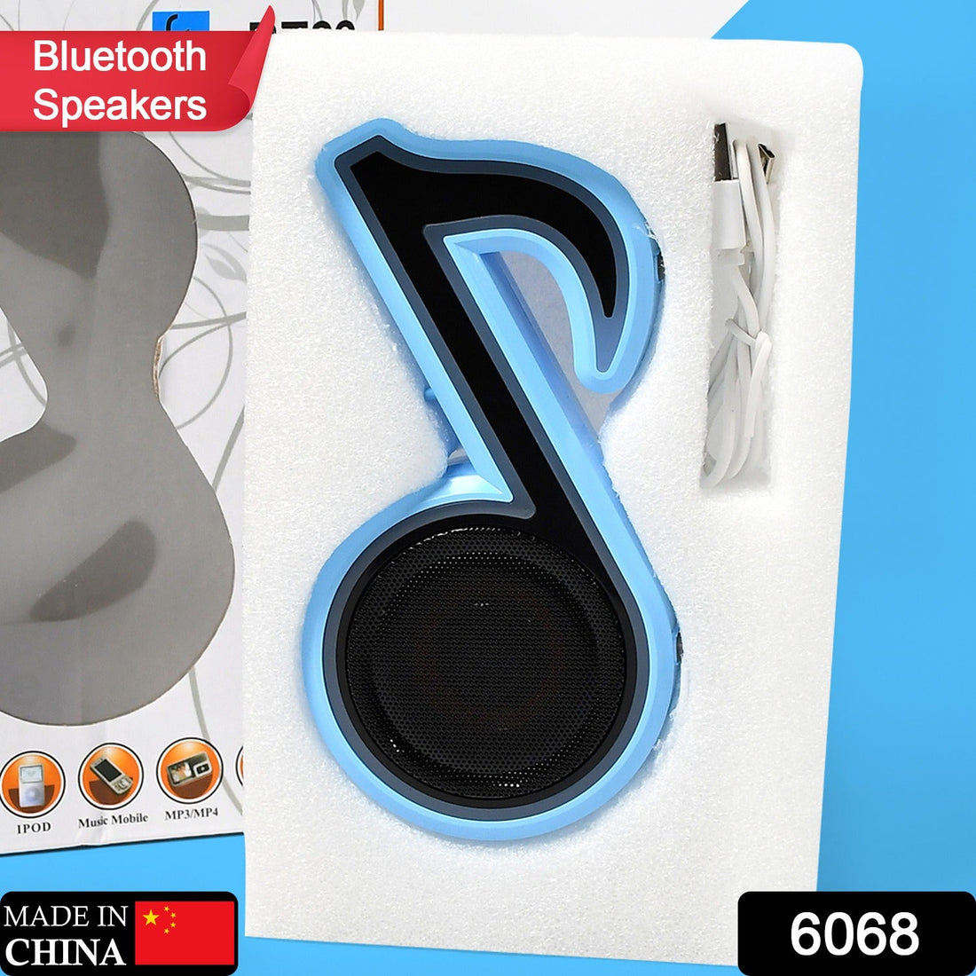 Mini Portable Music Note Shape Speaker Subwoofer Colorful Musical Note LED Lighting Sound For Creatives Gift Computer Phone Sound Equipment Bluetooth speaker (Media Player) - Shopmania Wholesale