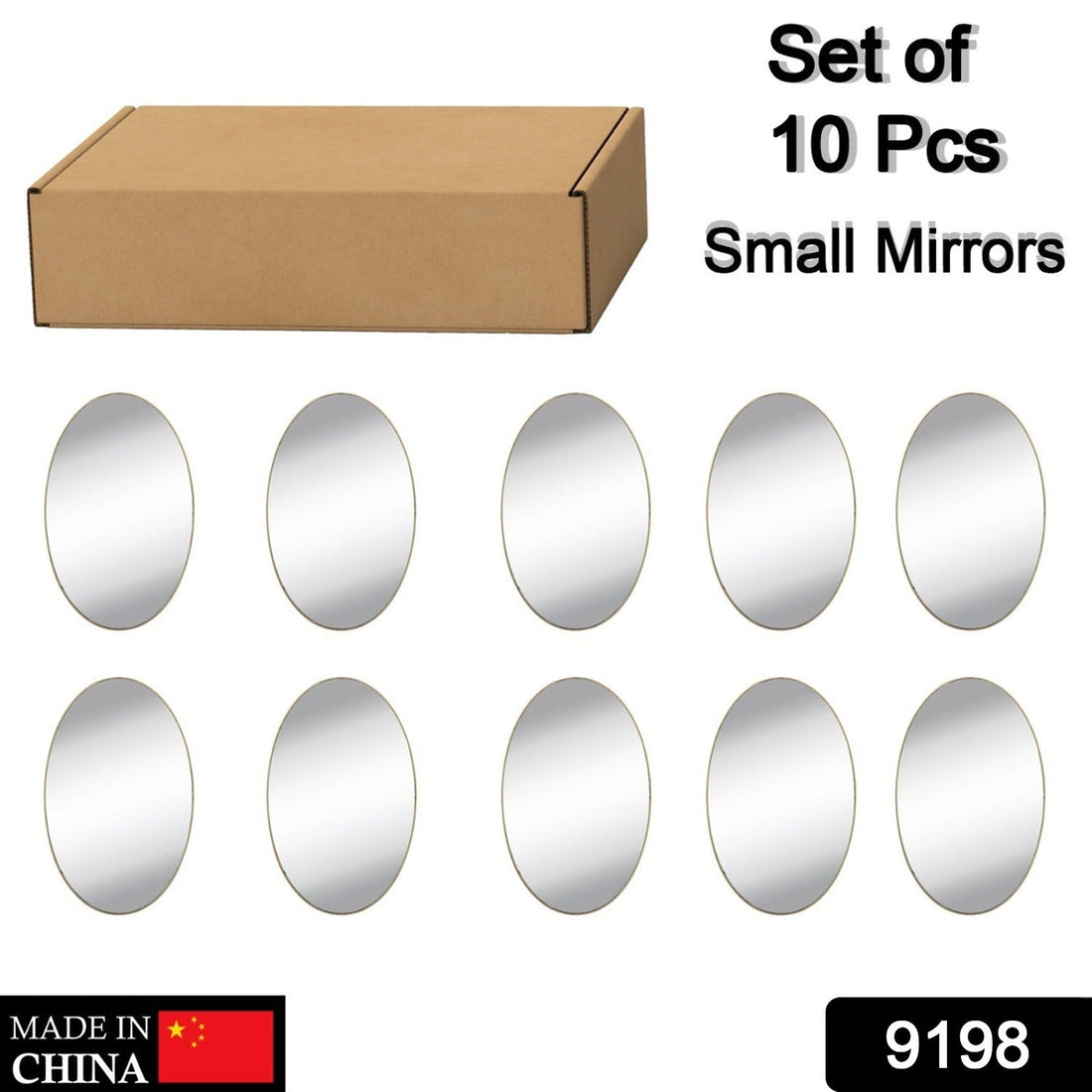 Oval frameless mirror wall sticker for dressing