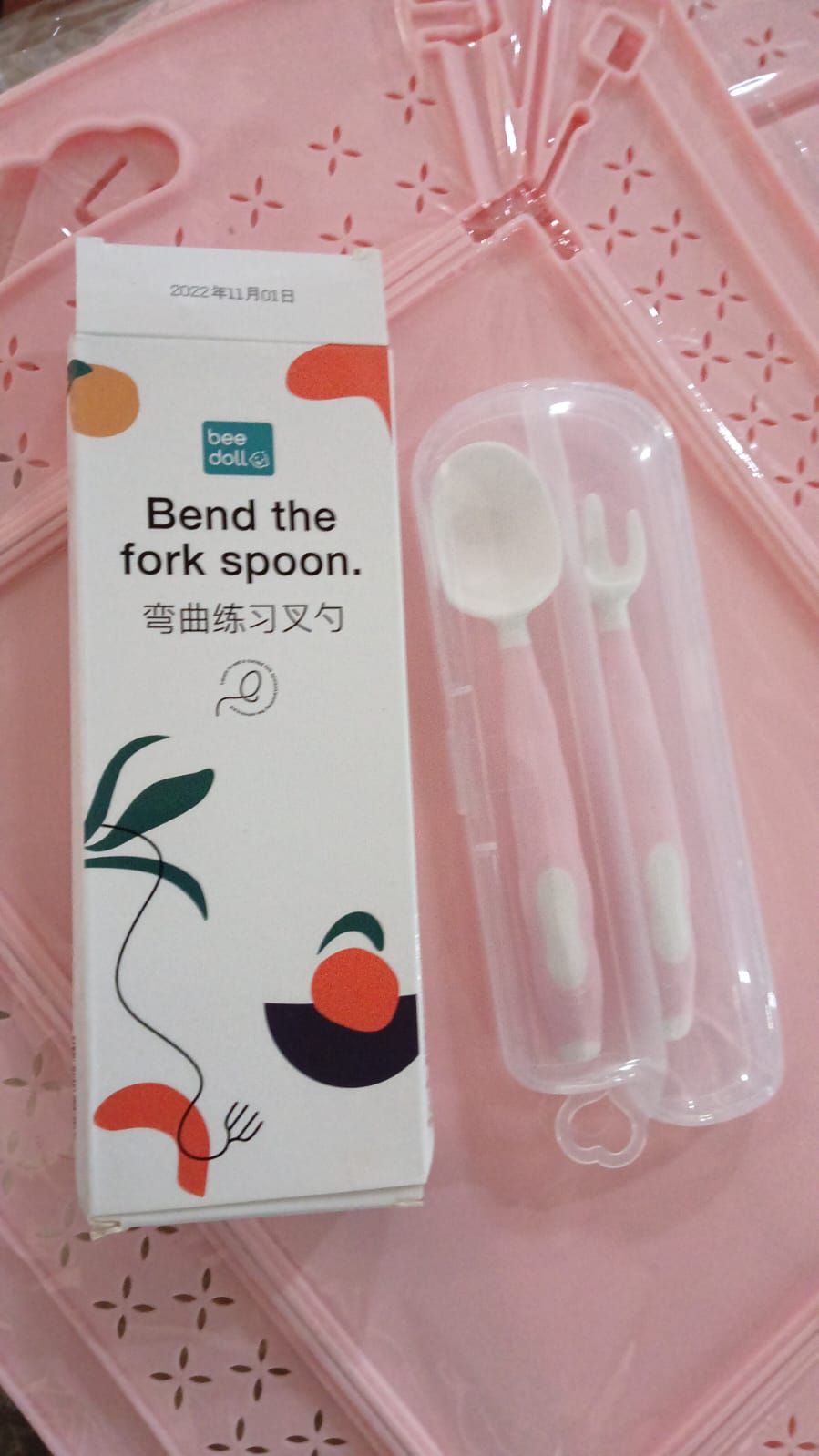 Silicone Bendable Kids Feeding Spoons And Forks, Toddler Utensils with Travel case, Baby Spoon and Fork Set for self-Feeding Learning Bendable Handle for Kid Children Toddlers (2 Pc Set) - Shopmania Wholesale