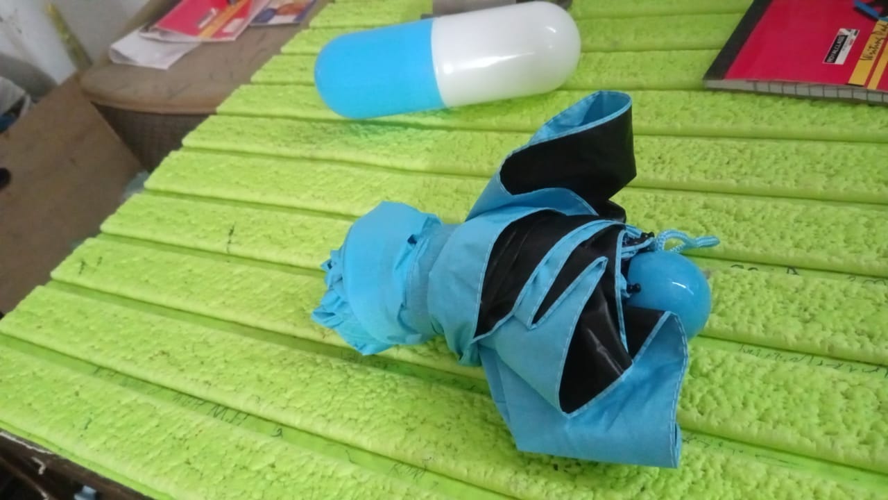 5 Fold Manual Open Umbrella With Capsule Case (1 Pc) - Shopmania Wholesale