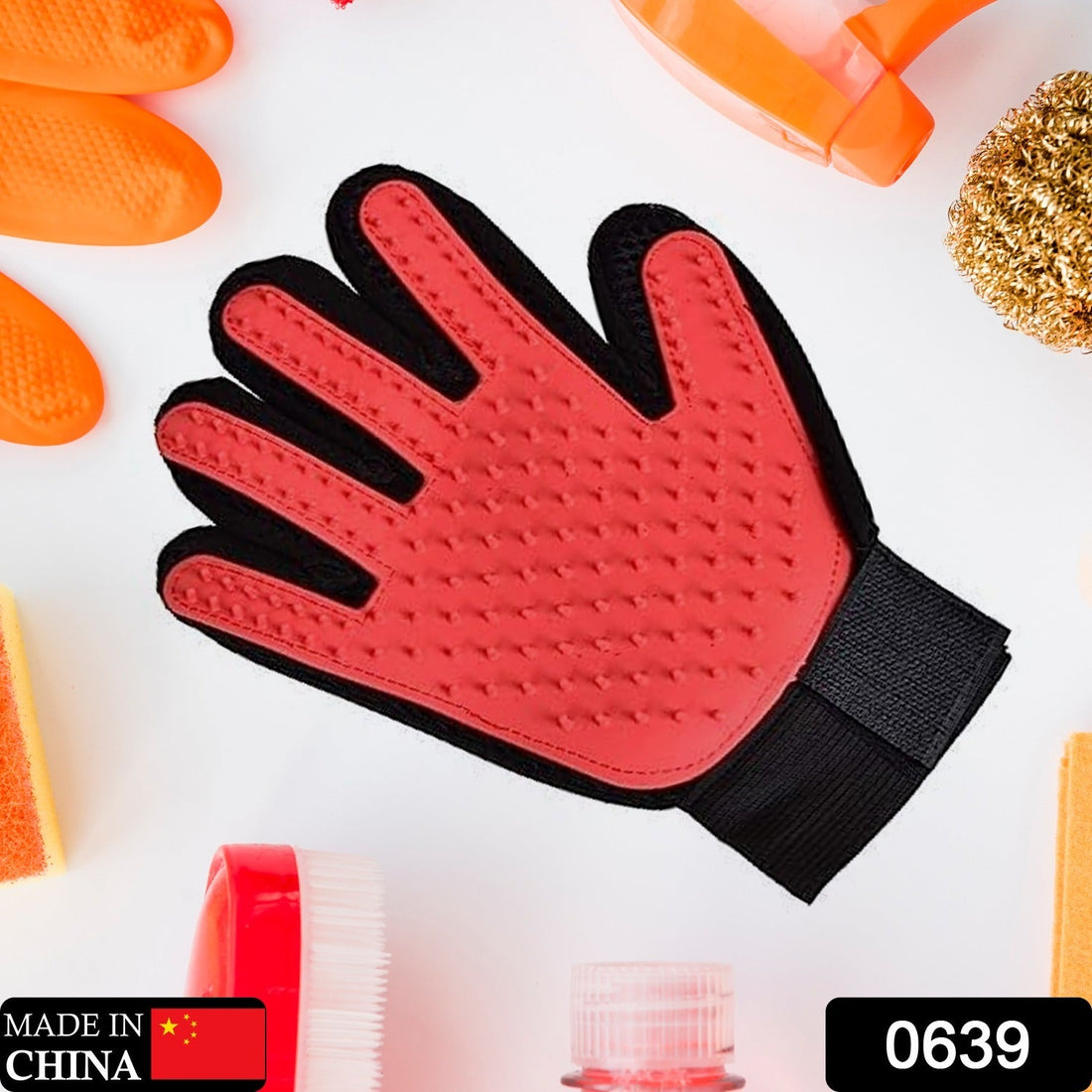 Red True Touch cleaning tool for kitchen use
