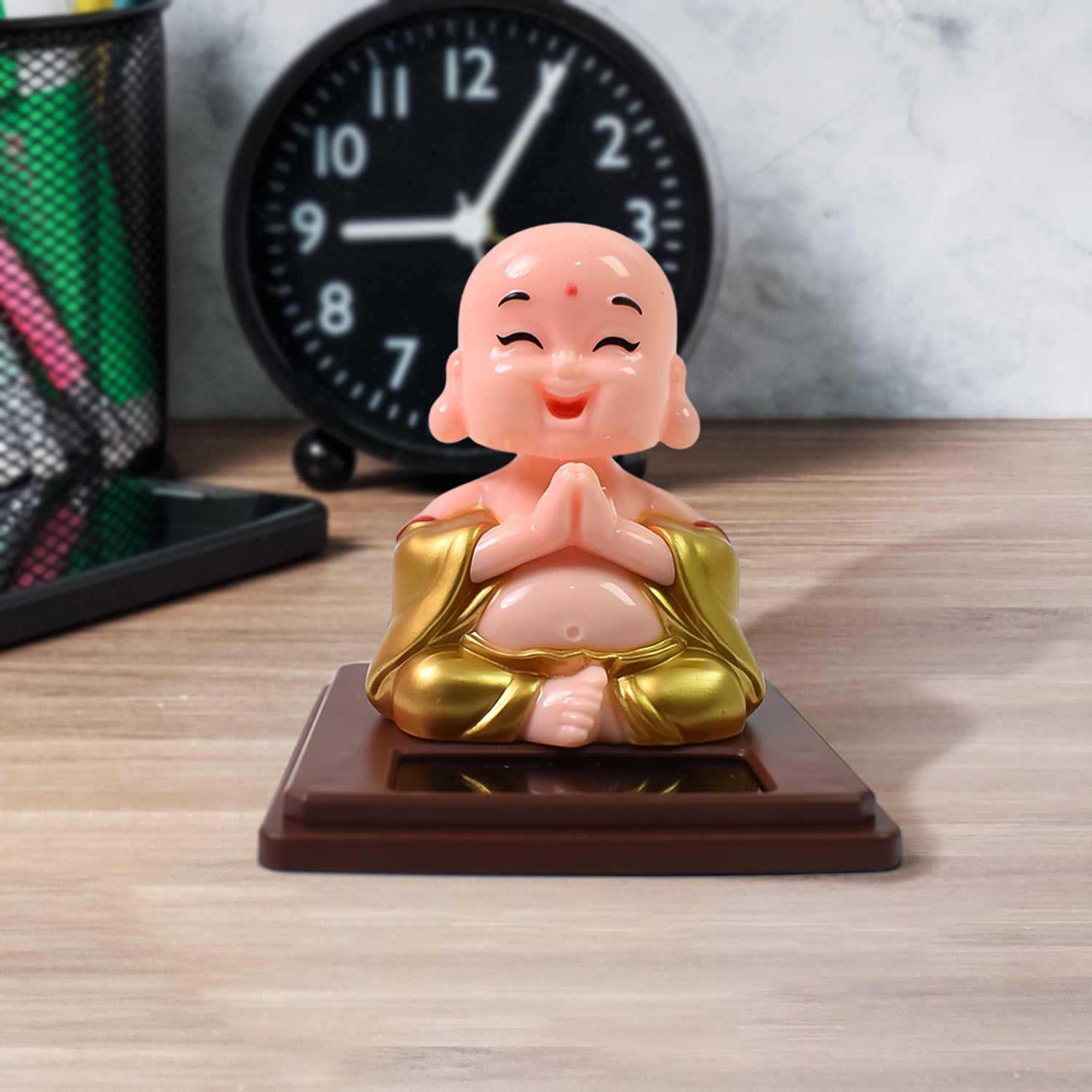 Solar Power Moving Head Buddha Statue Car Ornament (1 Pc  Mix Color) - Shopmania Wholesale