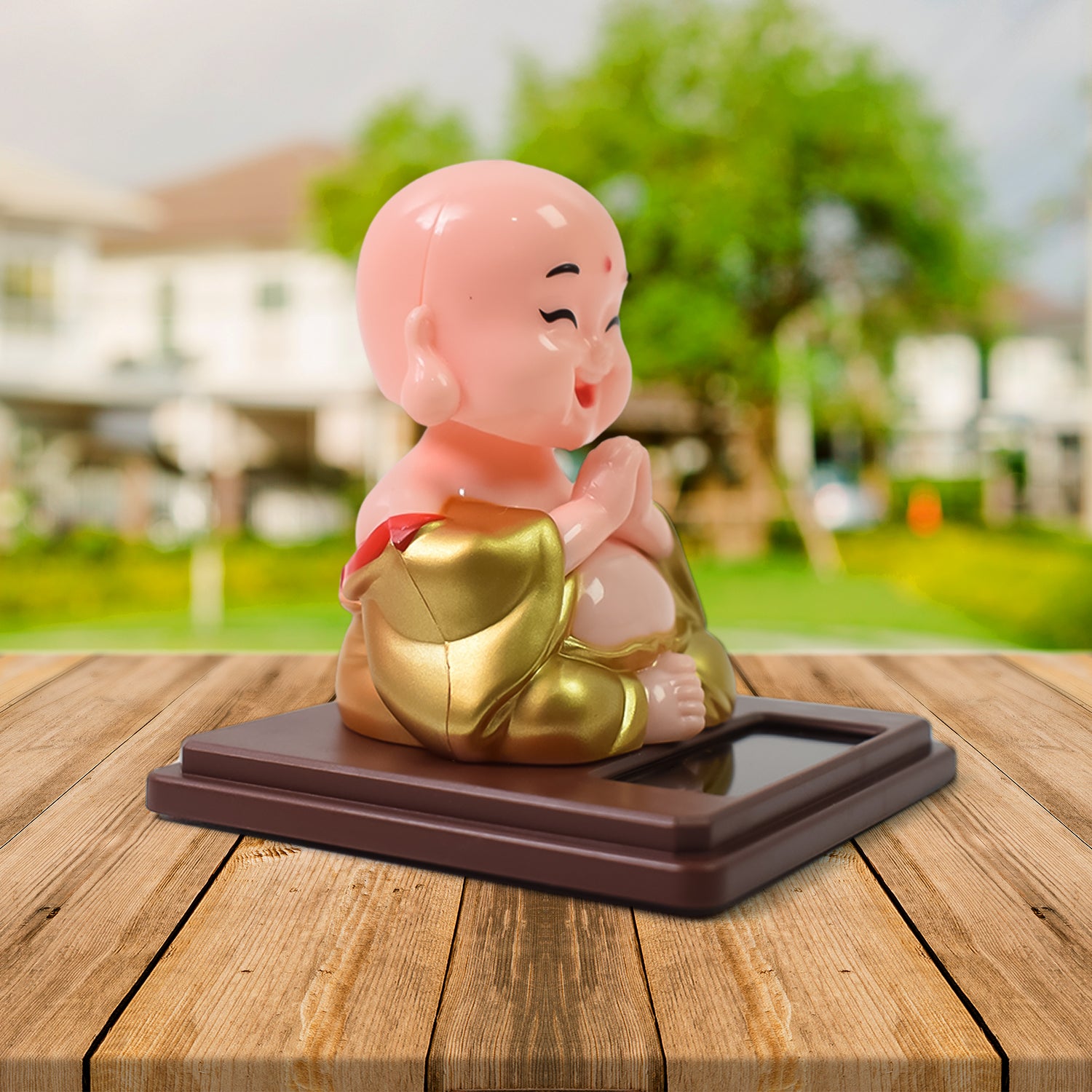 Solar Power Moving Head Buddha Statue Car Ornament (1 Pc  Mix Color) - Shopmania Wholesale