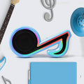 Mini Portable Music Note Shape Speaker Subwoofer Colorful Musical Note LED Lighting Sound For Creatives Gift Computer Phone Sound Equipment Bluetooth speaker (Media Player) - Shopmania Wholesale