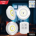 LED Light Under Closet Battery Powered Closet Wall Lamp with Remote Control Bedroom Kitchen Set of 3 LED Lights And 1 Remote Control (Battery Not Included) - Shopmania Wholesale