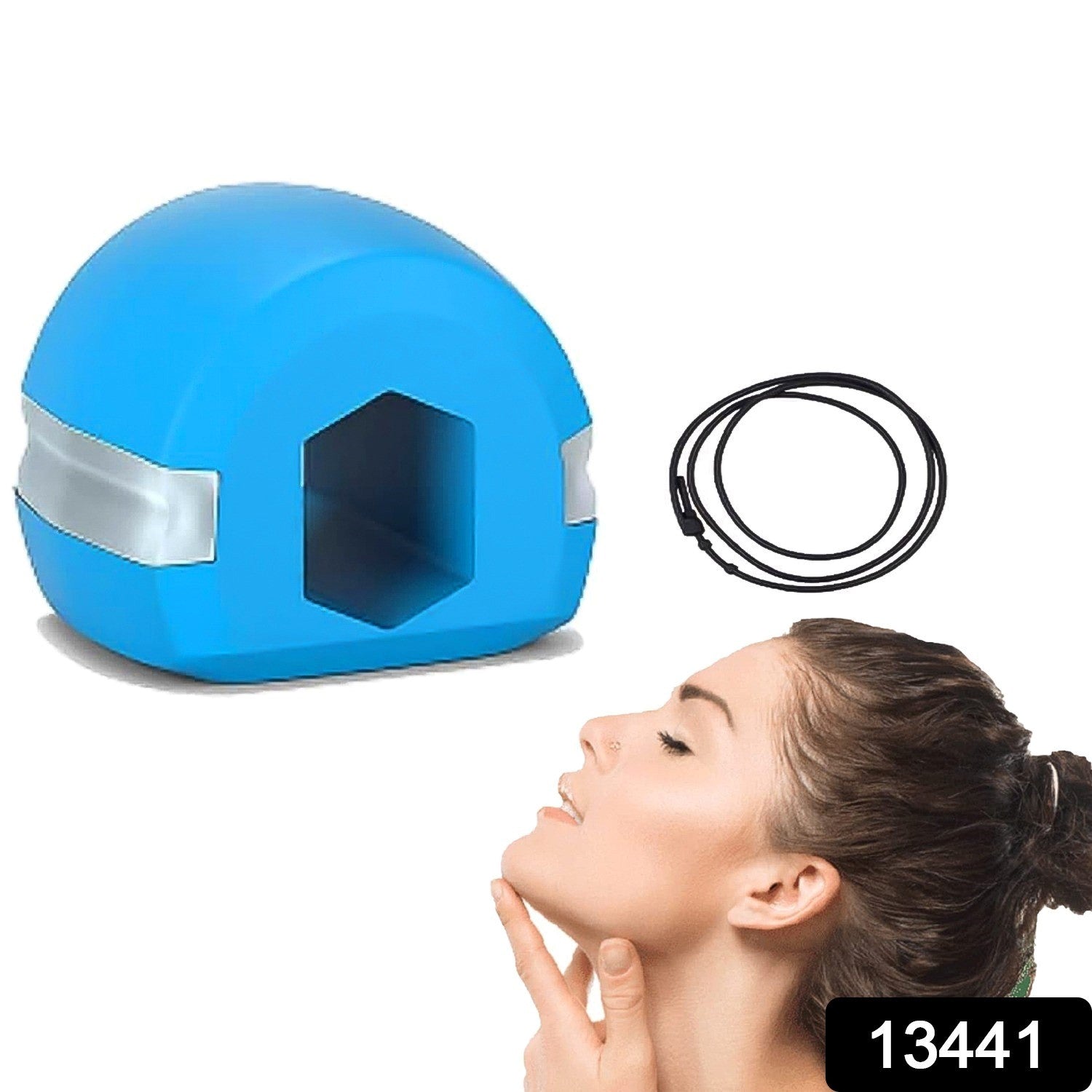 Blue Mouth Exerciser Used To Gain Sharp And Chiselled Mouth Easily And Fast (1 Pc) - Shopmania Wholesale