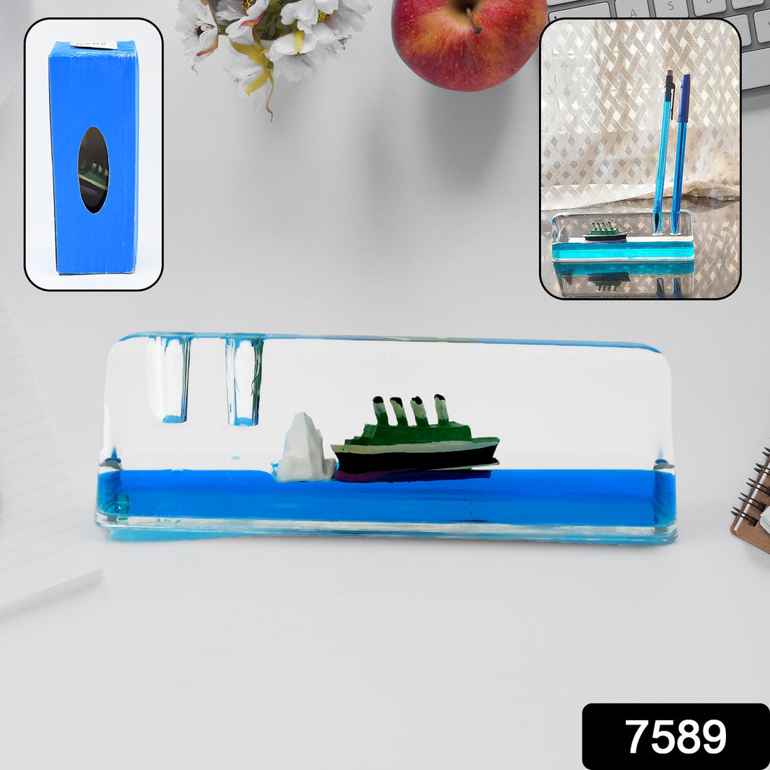 Car Interior Dashboard Decoration Floating Water Cruiser Ship Iceberg Ornament Car Interior Decoration for Birthday Gifts, Home Decor Suitable for Home Show Car Decoration, Gifts, Desk or Paperweight - Shopmania Wholesale