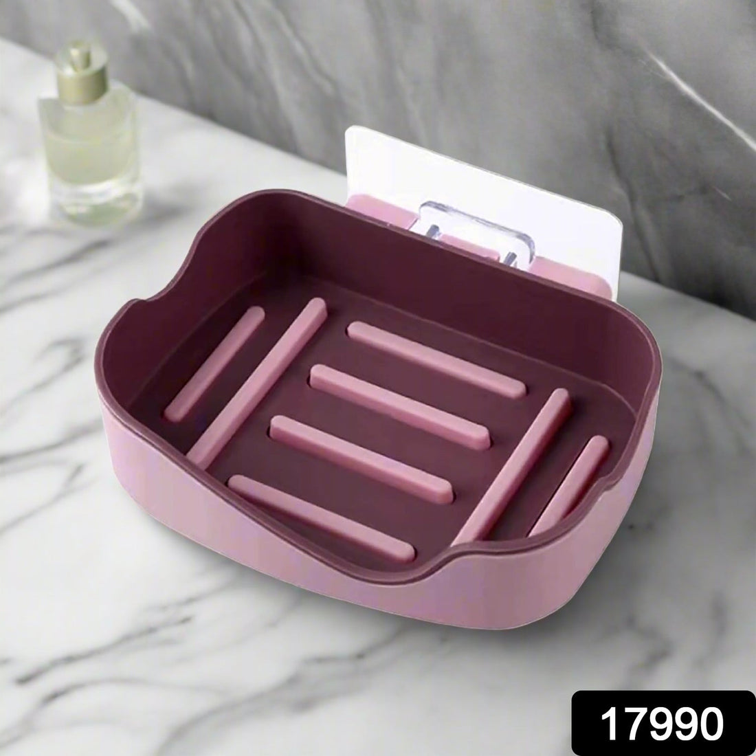 Plastic Soap Dish Holder for Bathroom Shower Wall Mounted Self Adhesive Soap Holder Saver Tray-Plastic Sponge Holder for Kitchen Storage Rack Soap Box, Bathroom (1 Pc) - Shopmania Wholesale
